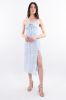 Vestido midi busto fruncido moñito sold by Shasa