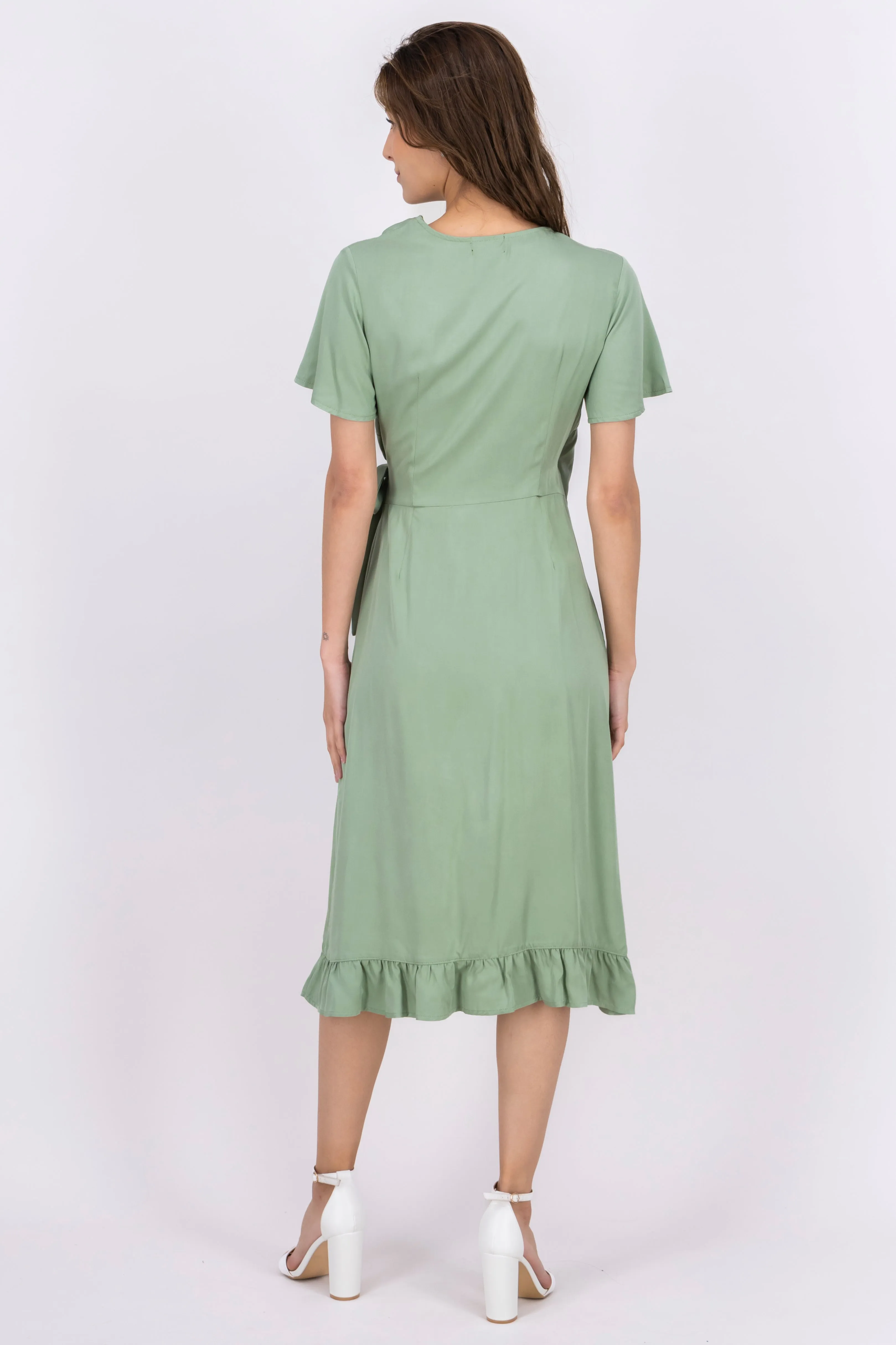 Vestido midi wrap olanes sold by Shasa product image thumbnail 4