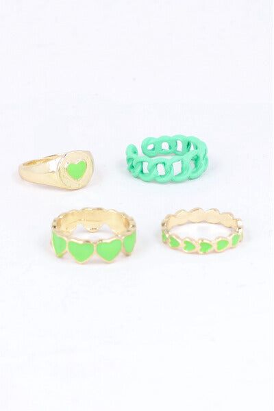 Set 4 anillos corazón sold by Shasa product image thumbnail 4