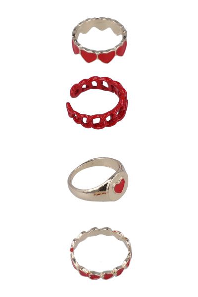 Set 4 anillos corazón sold by Shasa product image thumbnail 2