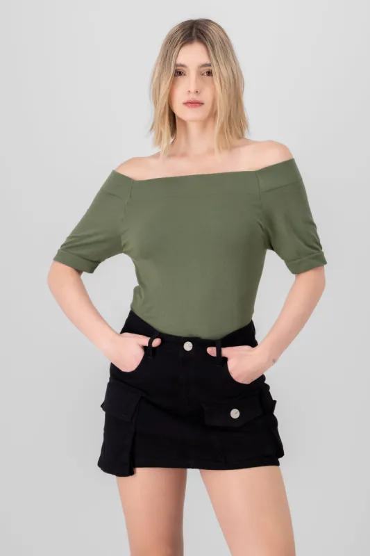 Bodysuit Liso Hombros Descubiertos sold by Shasa