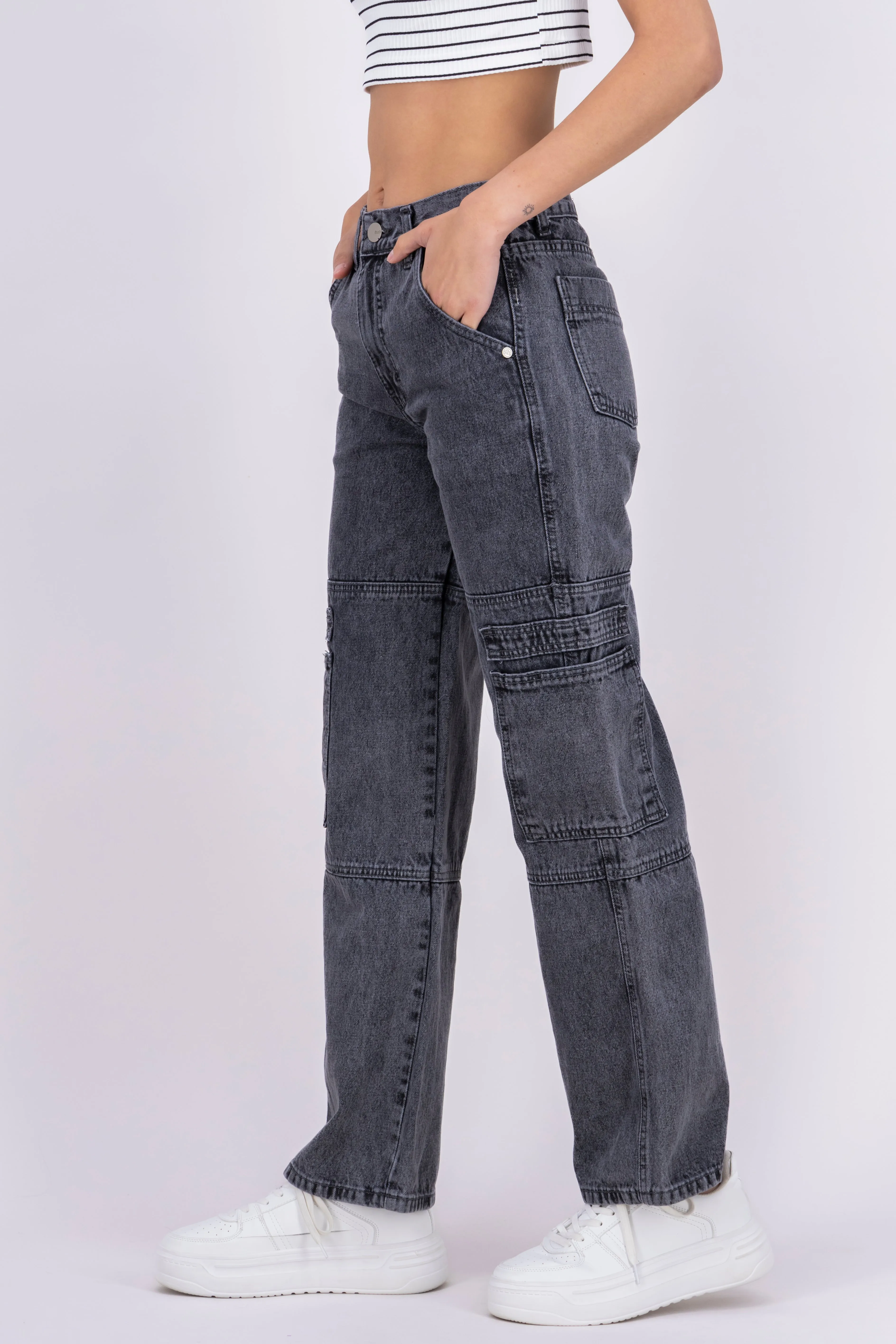 Jeans straight cargo sold by Shasa product image thumbnail 3