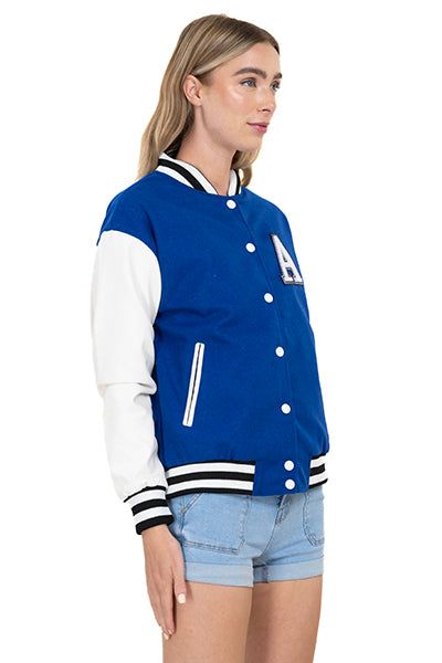 Bomber fit oversized mangas efecto piel con parche sold by Shasa product image thumbnail 3