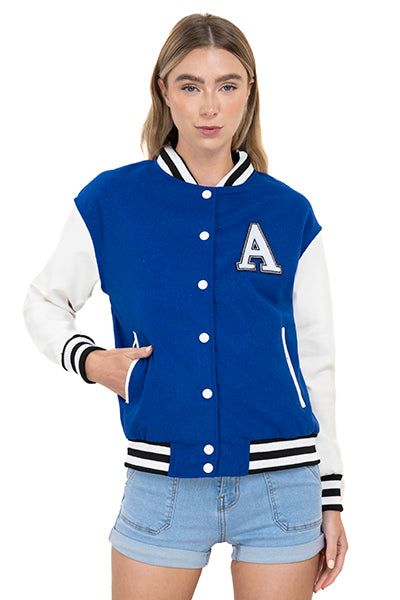 Bomber fit oversized mangas efecto piel con parche sold by Shasa product image thumbnail 2