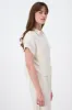 Camisa Crop Manga Corta Lino sold by Shasa