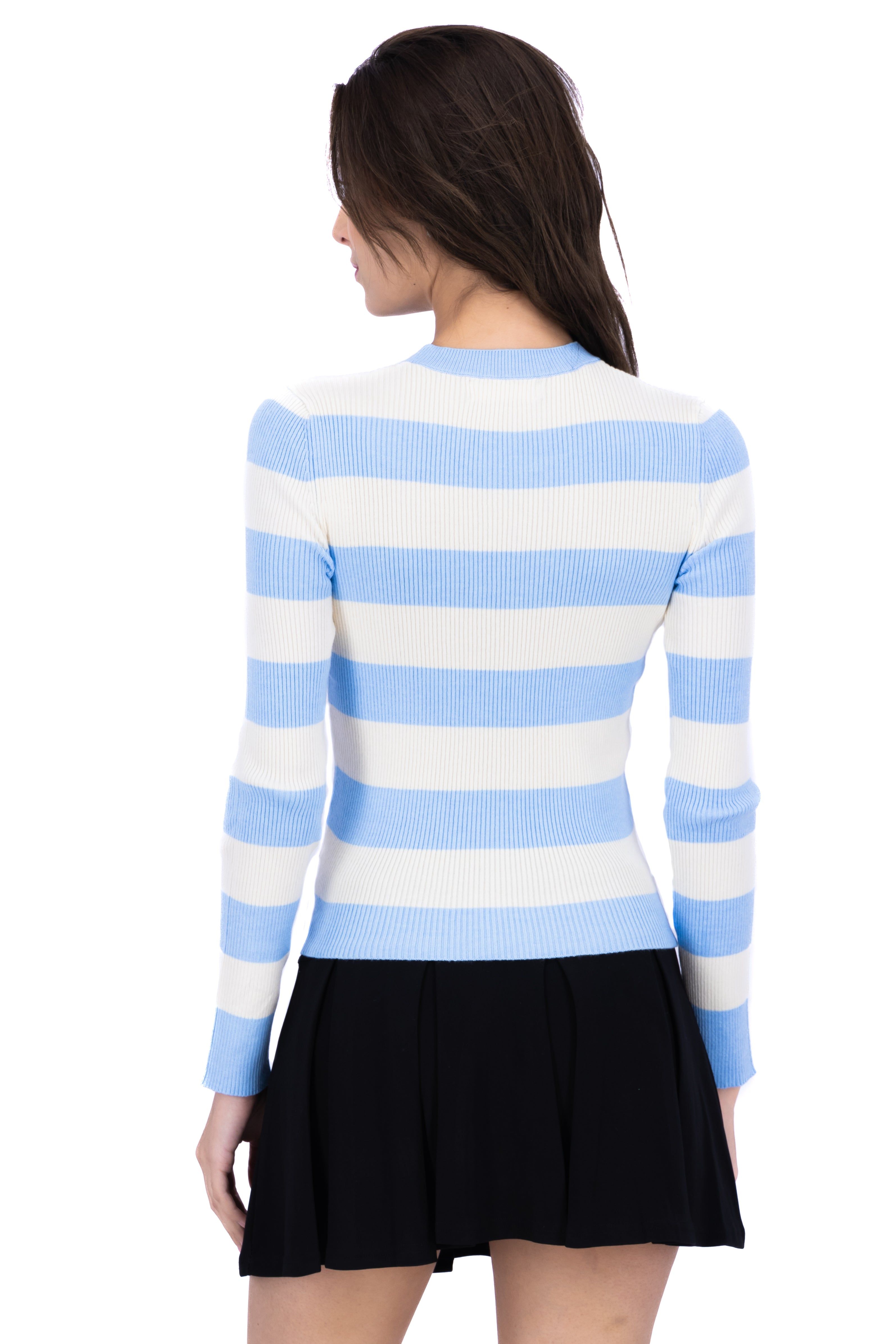 Suéter acanalado líneas bicolor sold by Shasa product image thumbnail 4