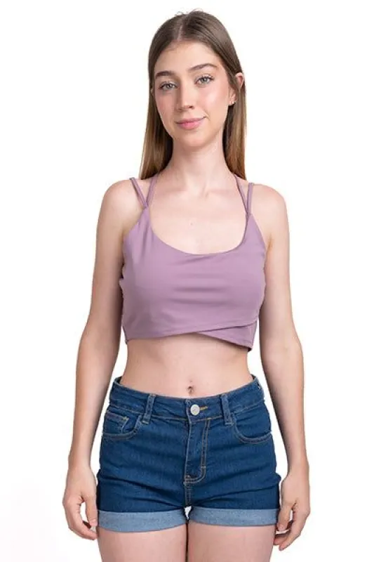 Top liso espalda cruzada sold by Shasa