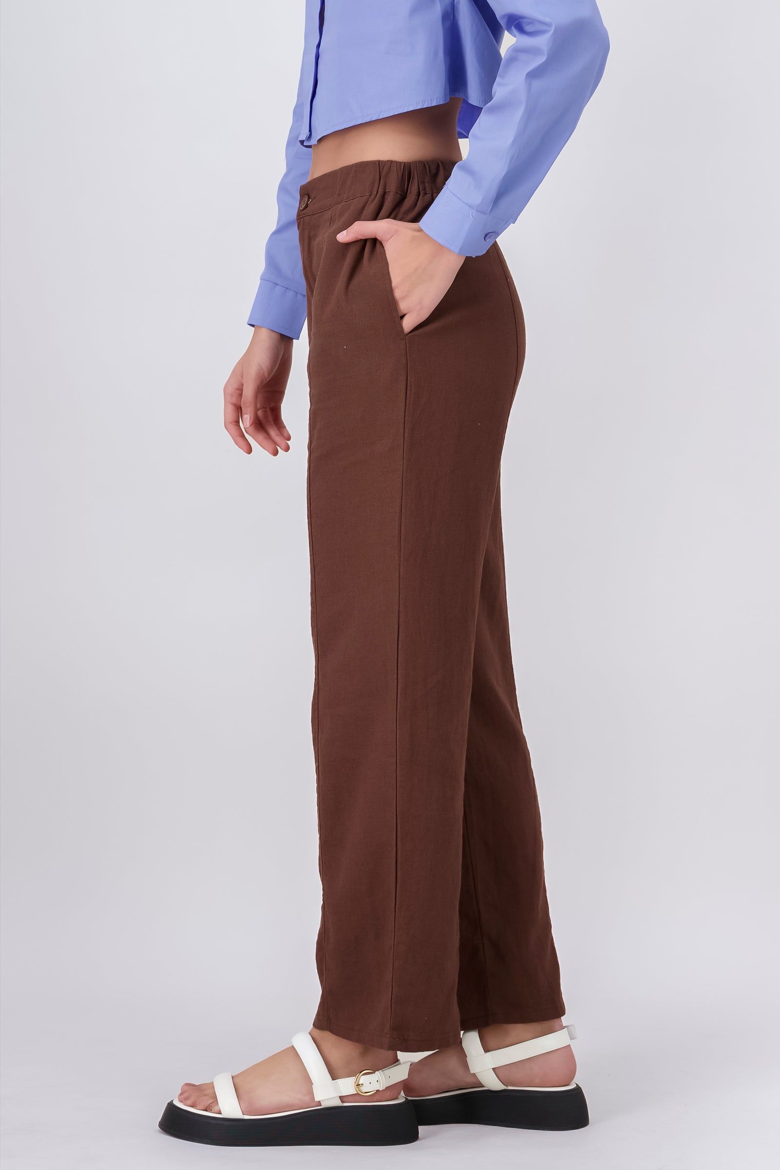 Pantalón recto bolsillos liso sold by Shasa product image thumbnail 3