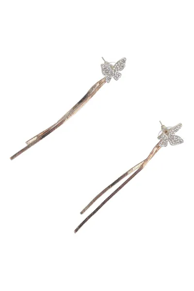 Aretes Mariposa Brillos Largos sold by Shasa product image thumbnail 2