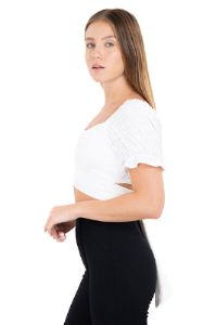 Blusa eyelet manga abullonada sold by Shasa