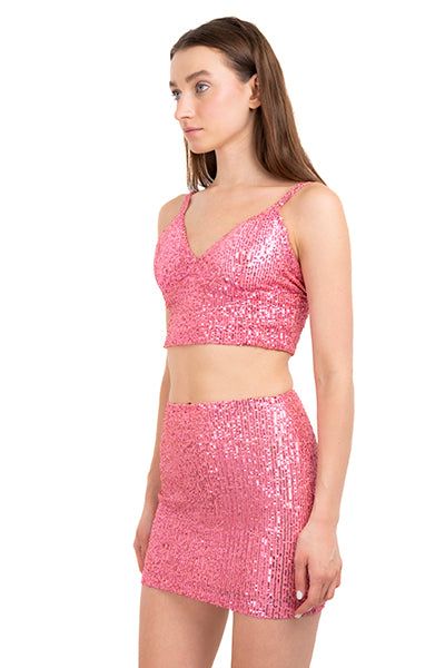 Top crop tirantes lentejuelas sold by Shasa product image thumbnail 3