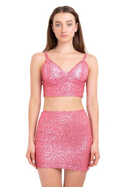 Top crop tirantes lentejuelas sold by Shasa product image thumbnail 2