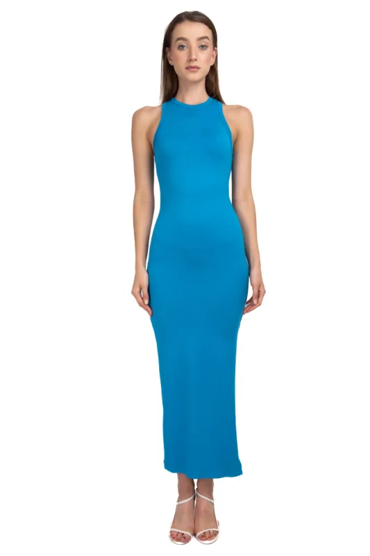 Vestido maxi bodycon abertura sold by Shasa