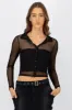 Camisa de mesh de manga larga ocn botones sold by Shasa