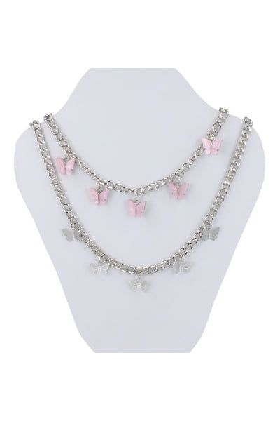 Collar 2 capas mariposas acrílico sold by Shasa product image thumbnail 2