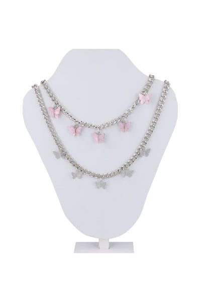 Collar 2 capas mariposas acrílico sold by Shasa product image thumbnail 3