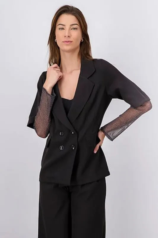 Blazer Oversized Detalle Mangas Brillos sold by Shasa