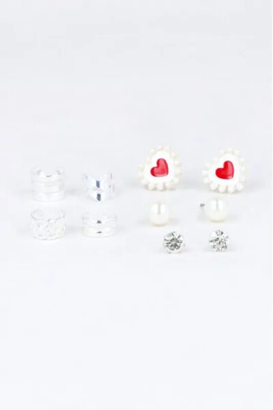 Set Earcuffs Aretes Corazon Perlas sold by Shasa