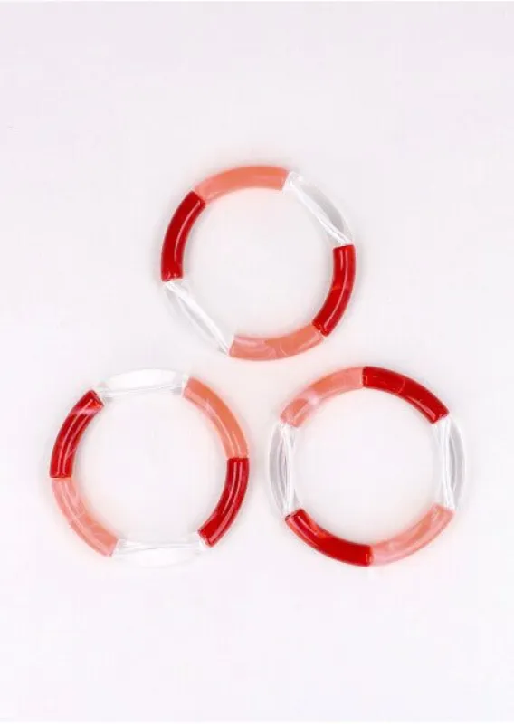 Set 3 Pulseras Beads Largas sold by Shasa