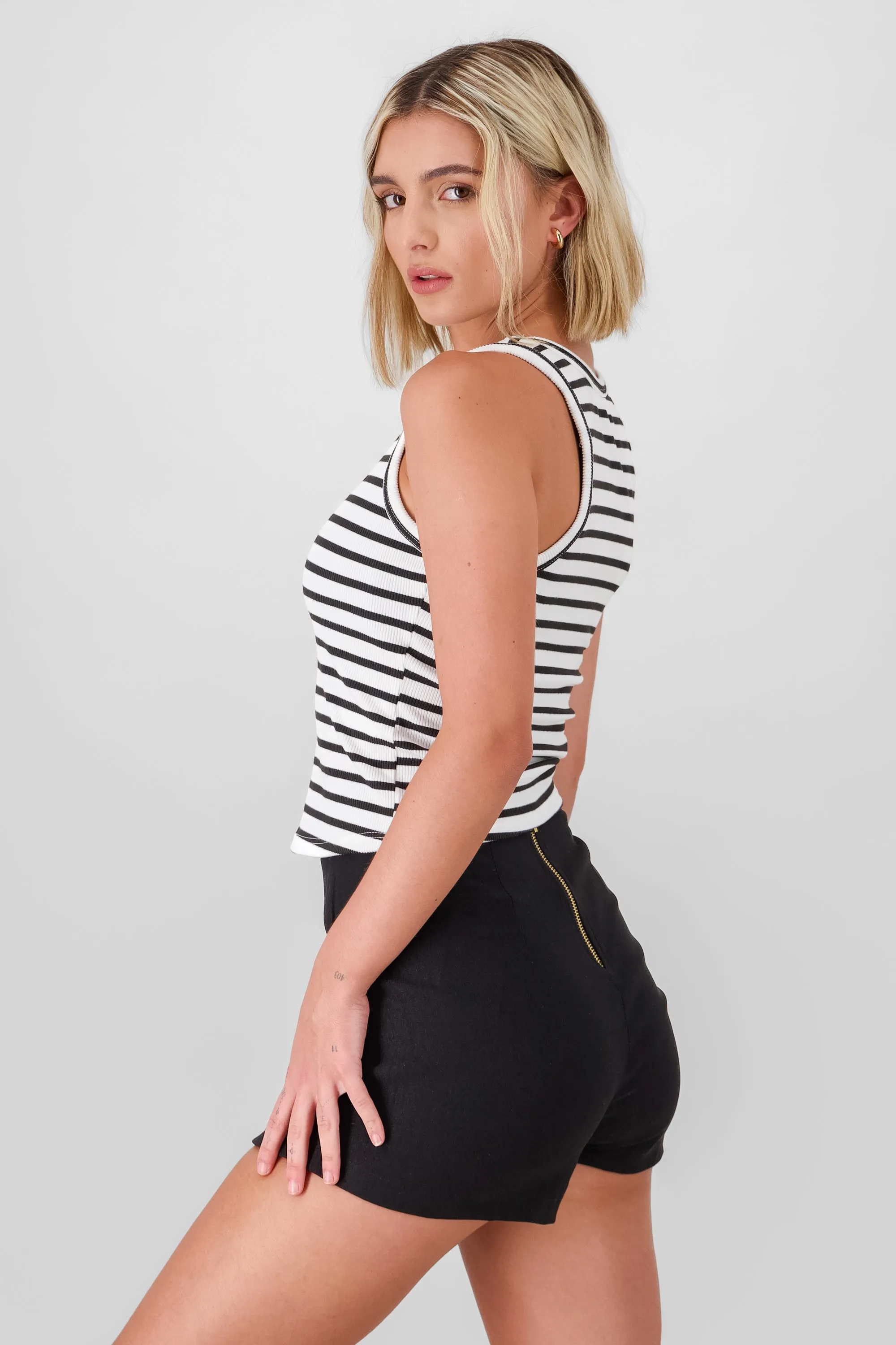 Top rib rayas sin mangas sold by Shasa product image thumbnail 3