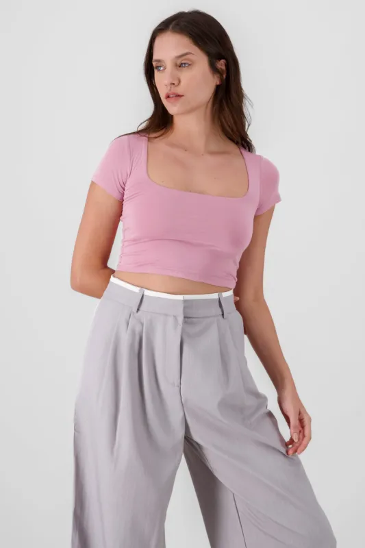 Top escote cuadrado doble tela sold by Shasa