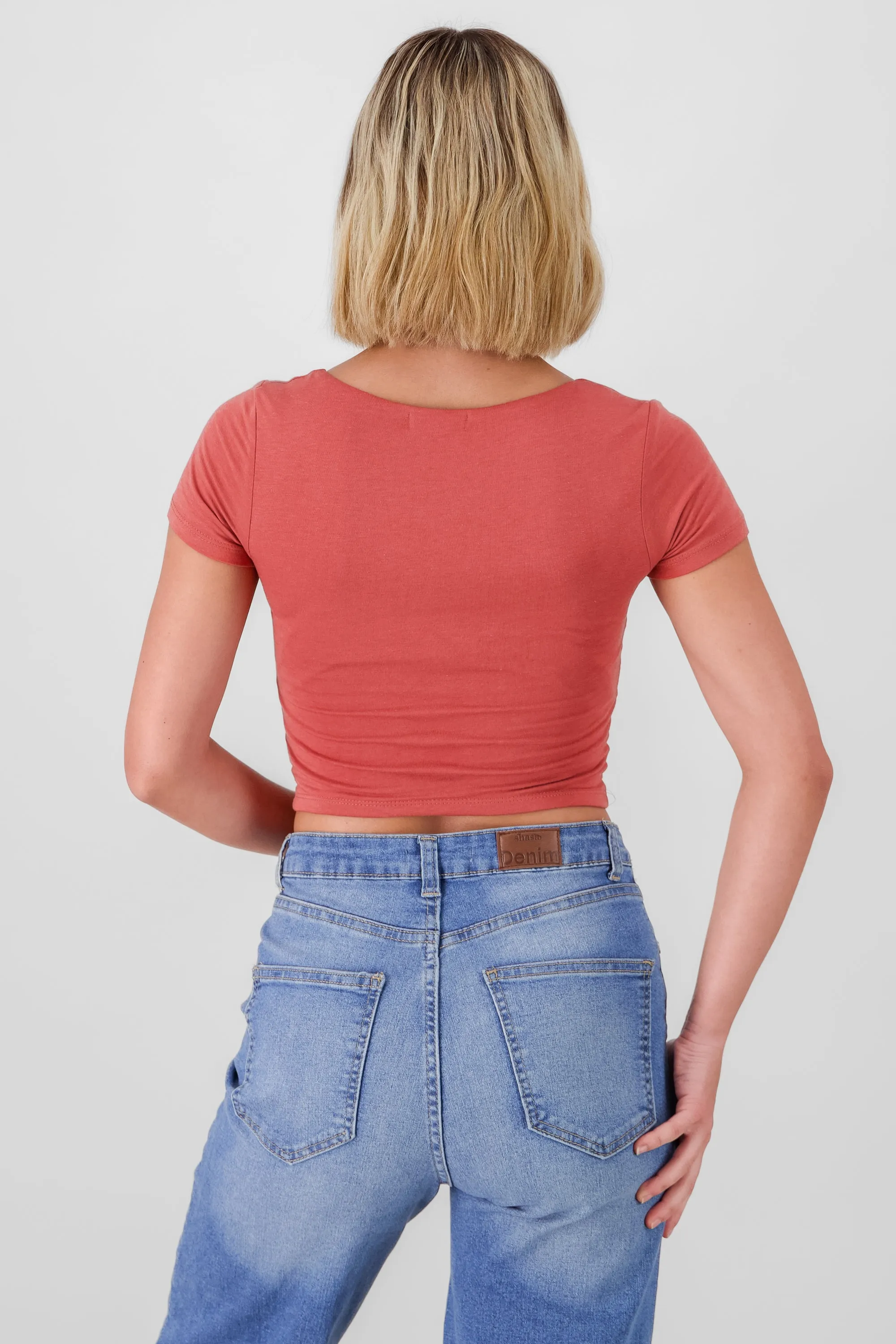 Top escote cuadrado doble tela sold by Shasa product image thumbnail 4