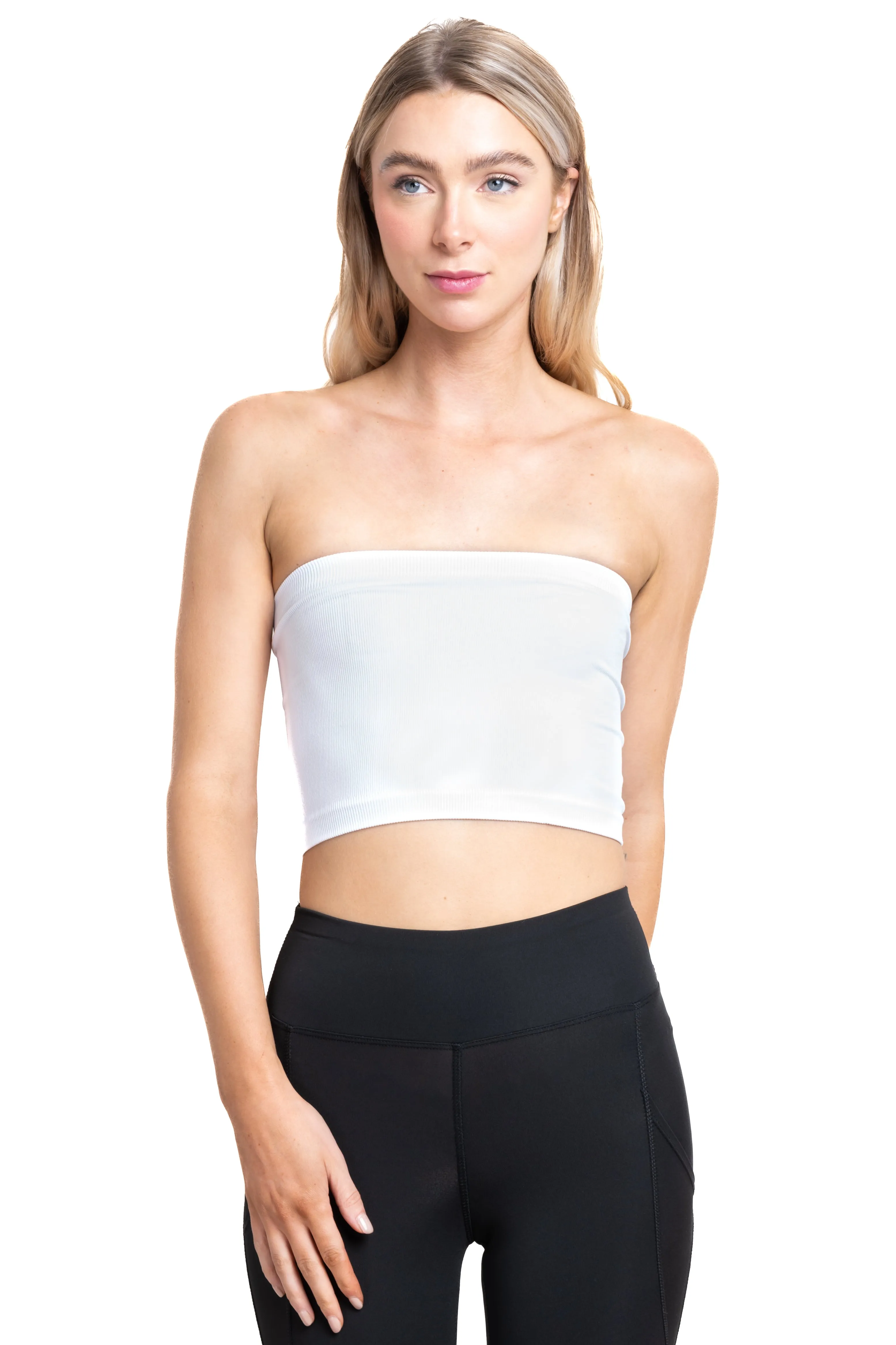 Top tubo acanalado strapless sold by Shasa product image thumbnail 2