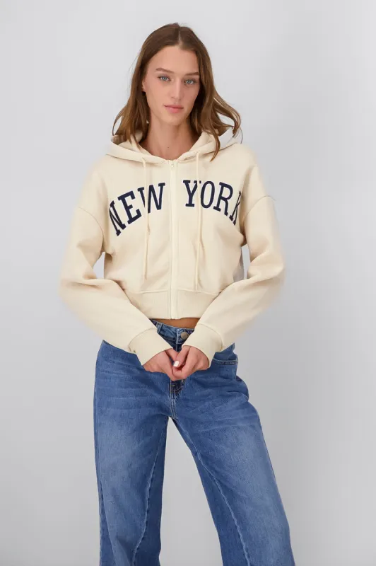 Sudadera crop con gorro sold by Shasa