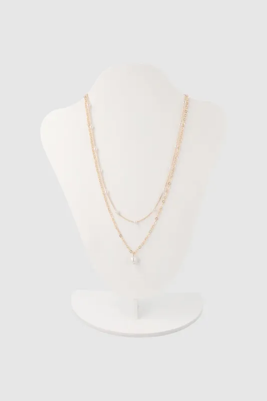 COLLAR 2 CADENAS PERLAS sold by Shasa