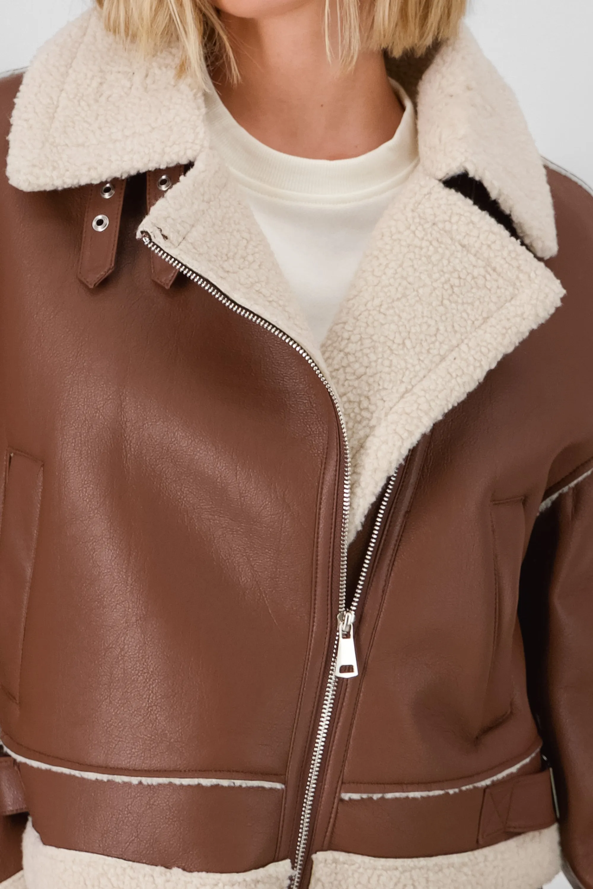 CHAMARRA BIKER BORREGO sold by Shasa product image thumbnail 5