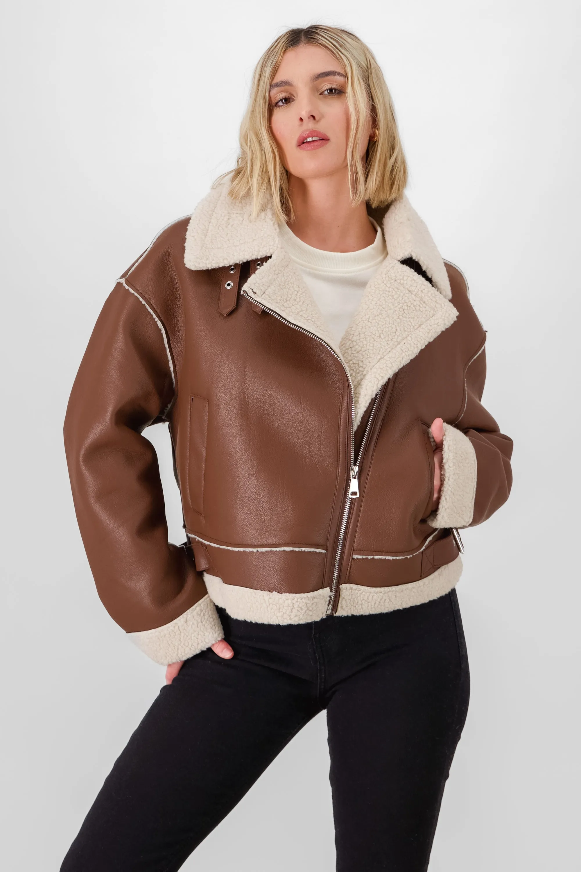 CHAMARRA BIKER BORREGO sold by Shasa