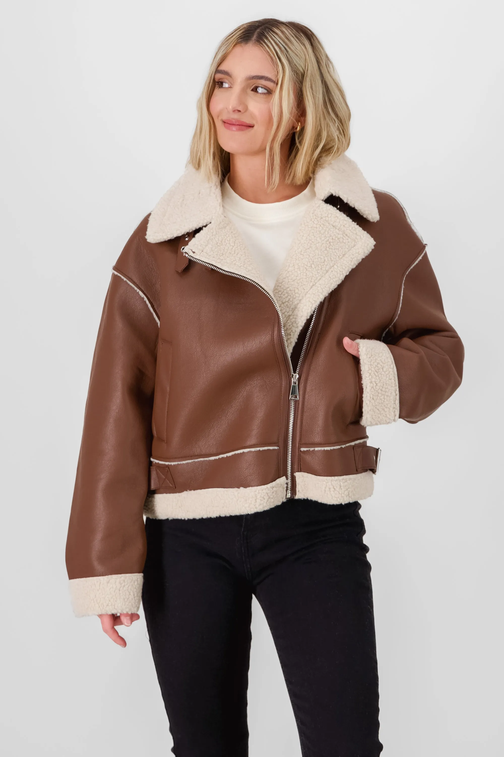 CHAMARRA BIKER BORREGO sold by Shasa product image thumbnail 2