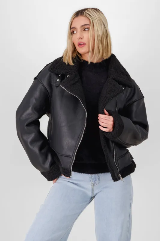 CHAMARRA BIKER BORREGO sold by Shasa