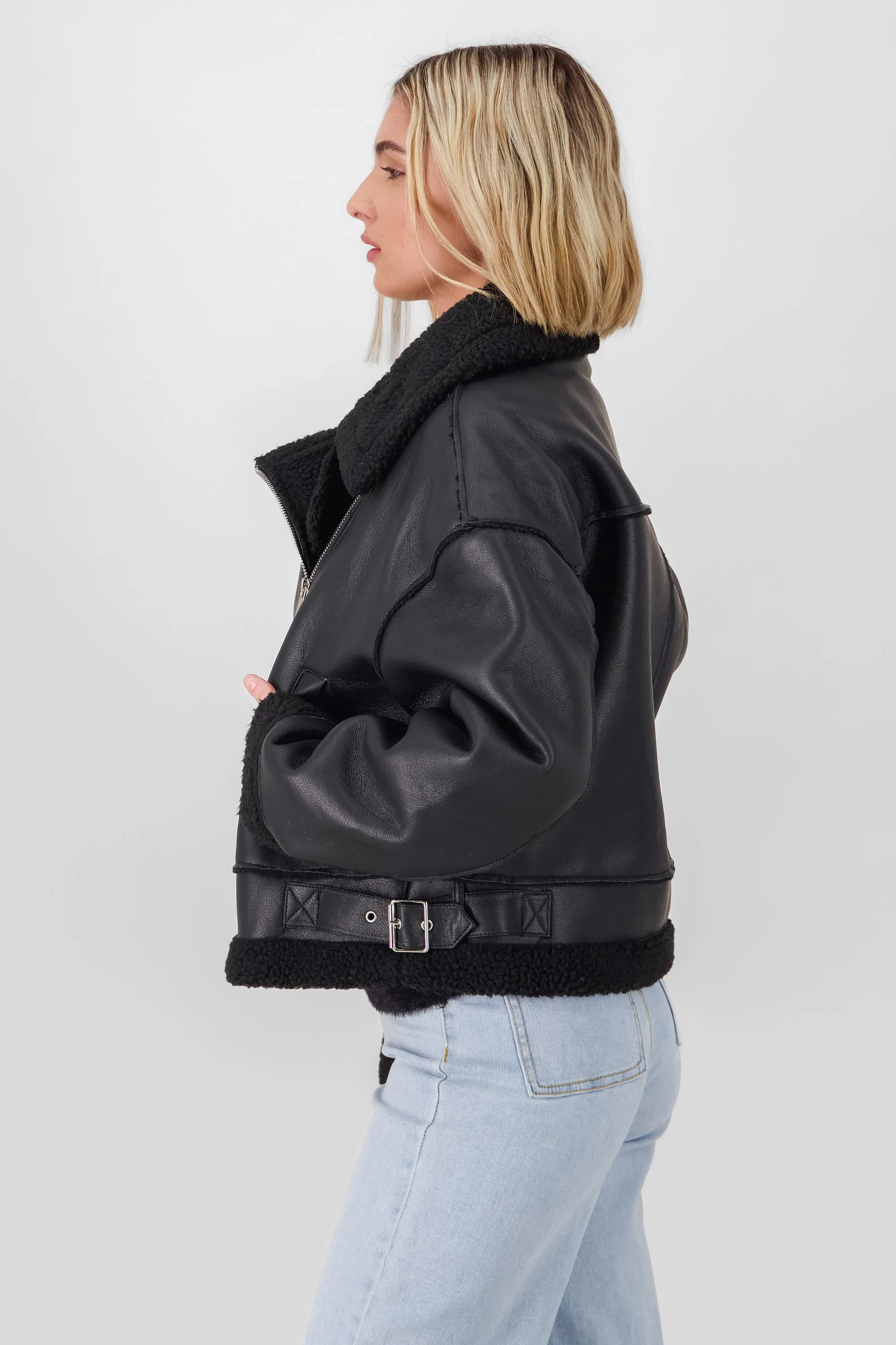 CHAMARRA BIKER BORREGO sold by Shasa product image thumbnail 3