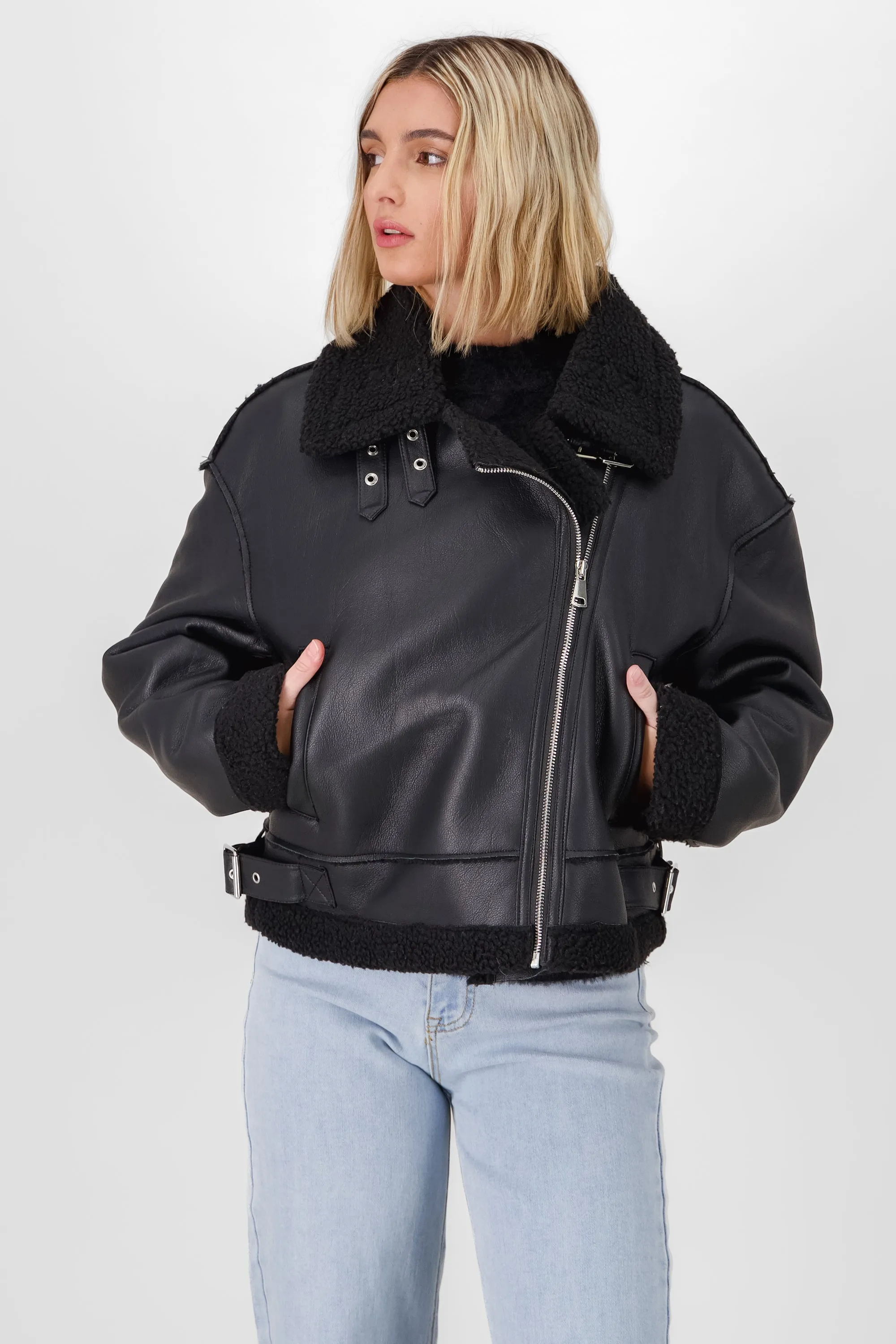 CHAMARRA BIKER BORREGO sold by Shasa product image thumbnail 2