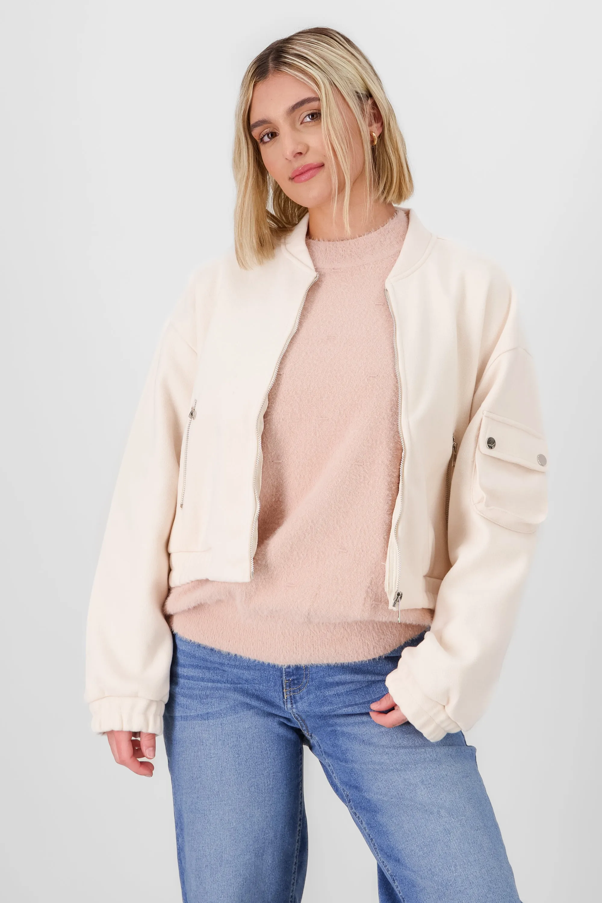 Bomber con textura lisa sold by Shasa product image thumbnail 2