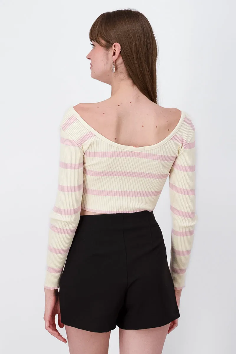 Top tejido rayas manga larga sold by Shasa product image thumbnail 4