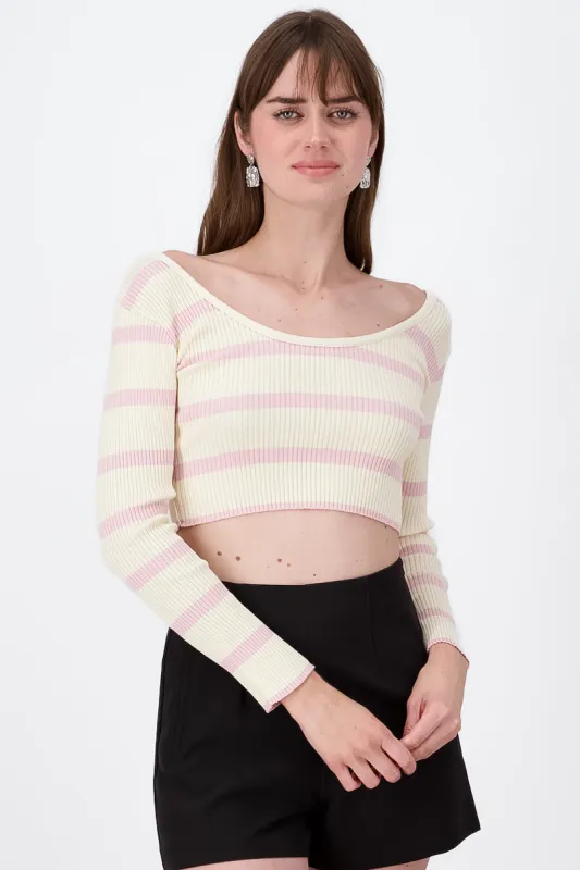 Top tejido rayas manga larga sold by Shasa