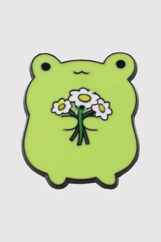 Pin rana con flores sold by Shasa