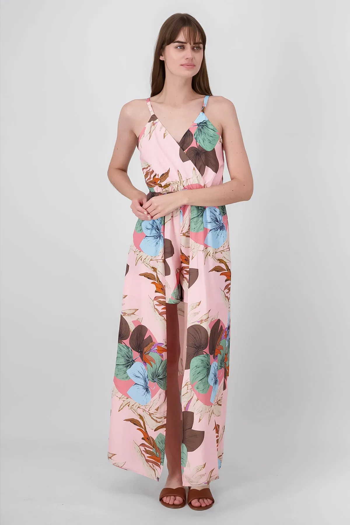 Romper estampado tropical detalle escote sold by Shasa