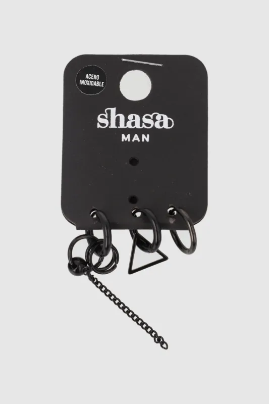 Set de 3 aretes con colgantes sold by Shasa