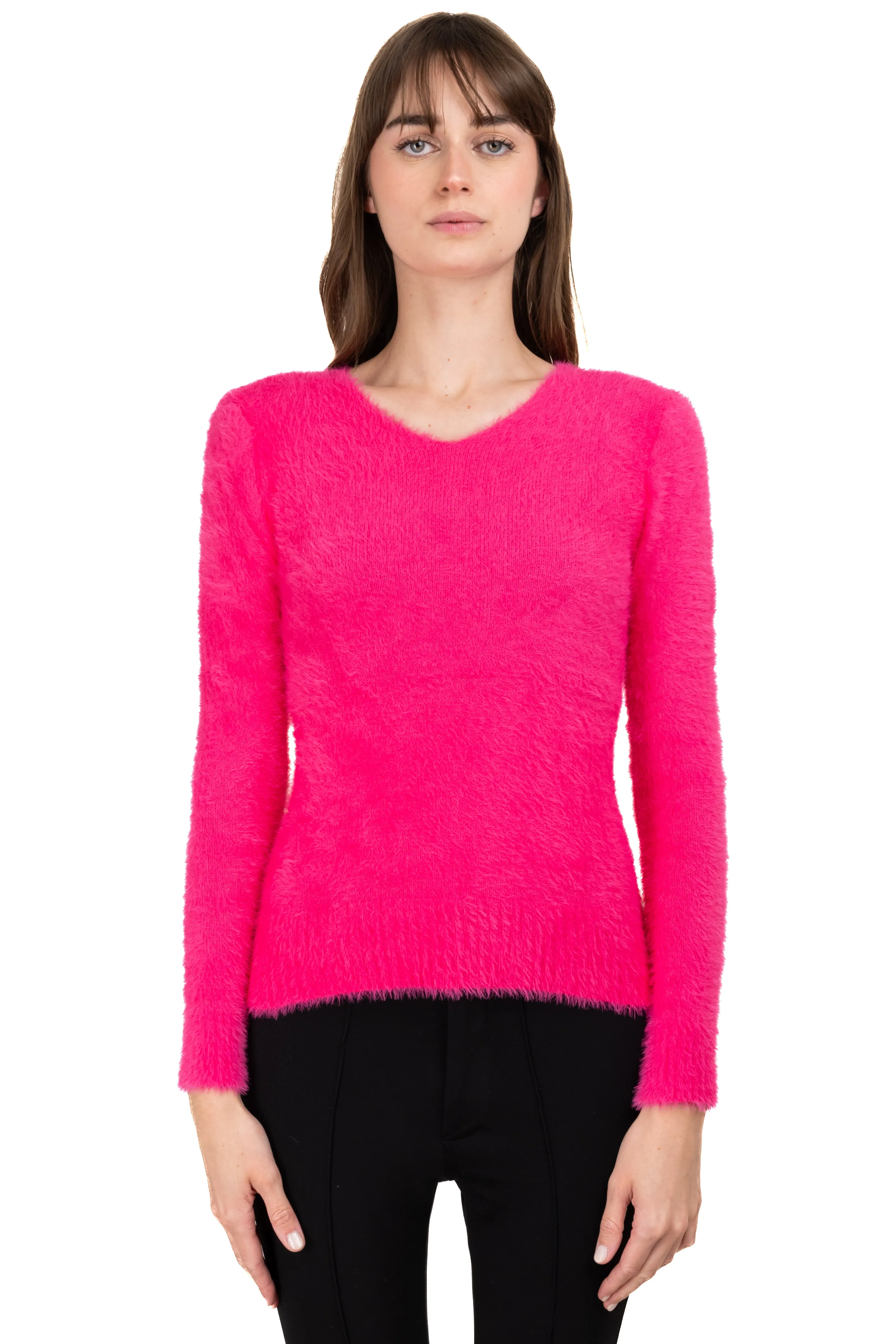 Suéter cuello v peluche sold by Shasa