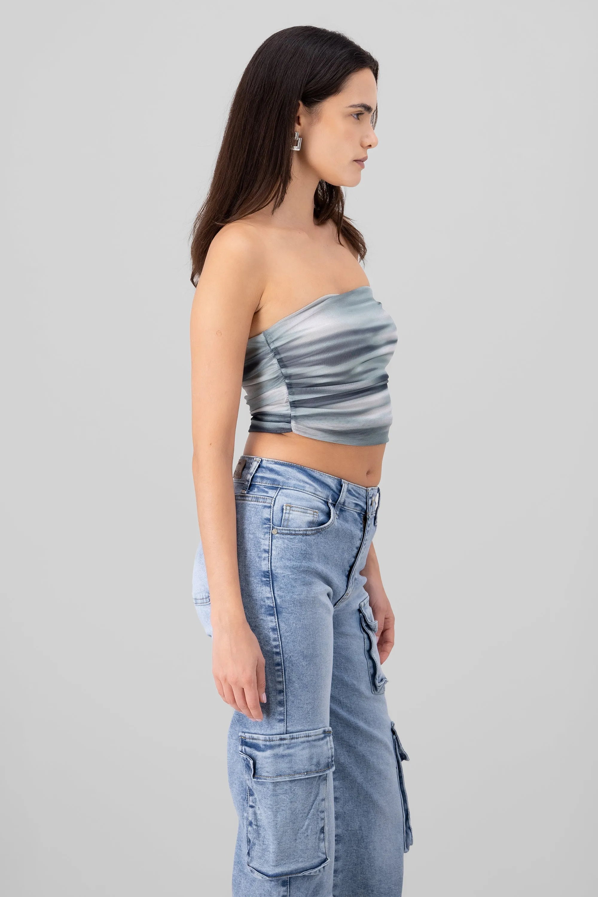 Top strapless mesh sold by Shasa product image thumbnail 3