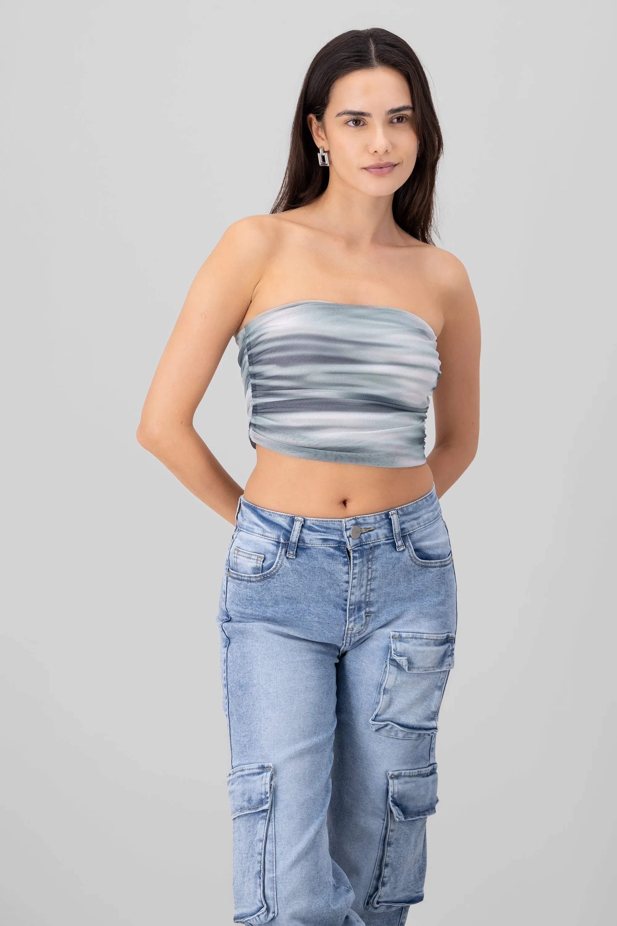 Top strapless mesh sold by Shasa product image thumbnail 2