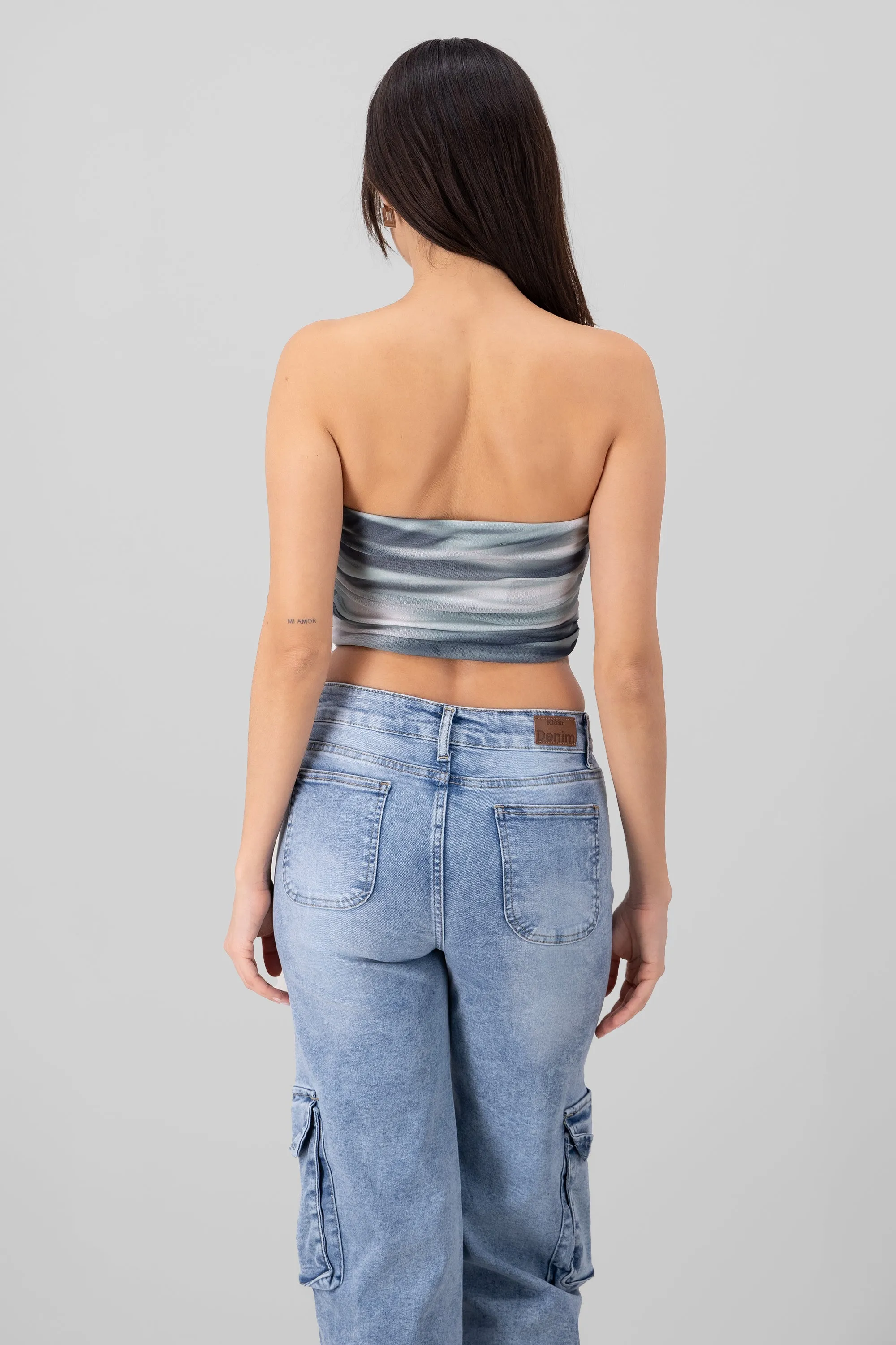 Top strapless mesh sold by Shasa product image thumbnail 4