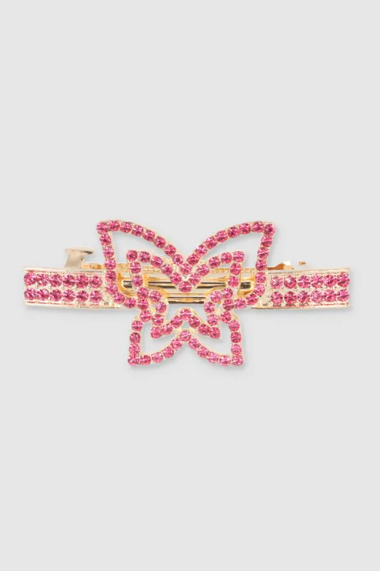 Broche mariposa brillos color sold by Shasa