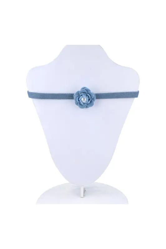 CHOKER DENIM FLOR PERLA sold by Shasa