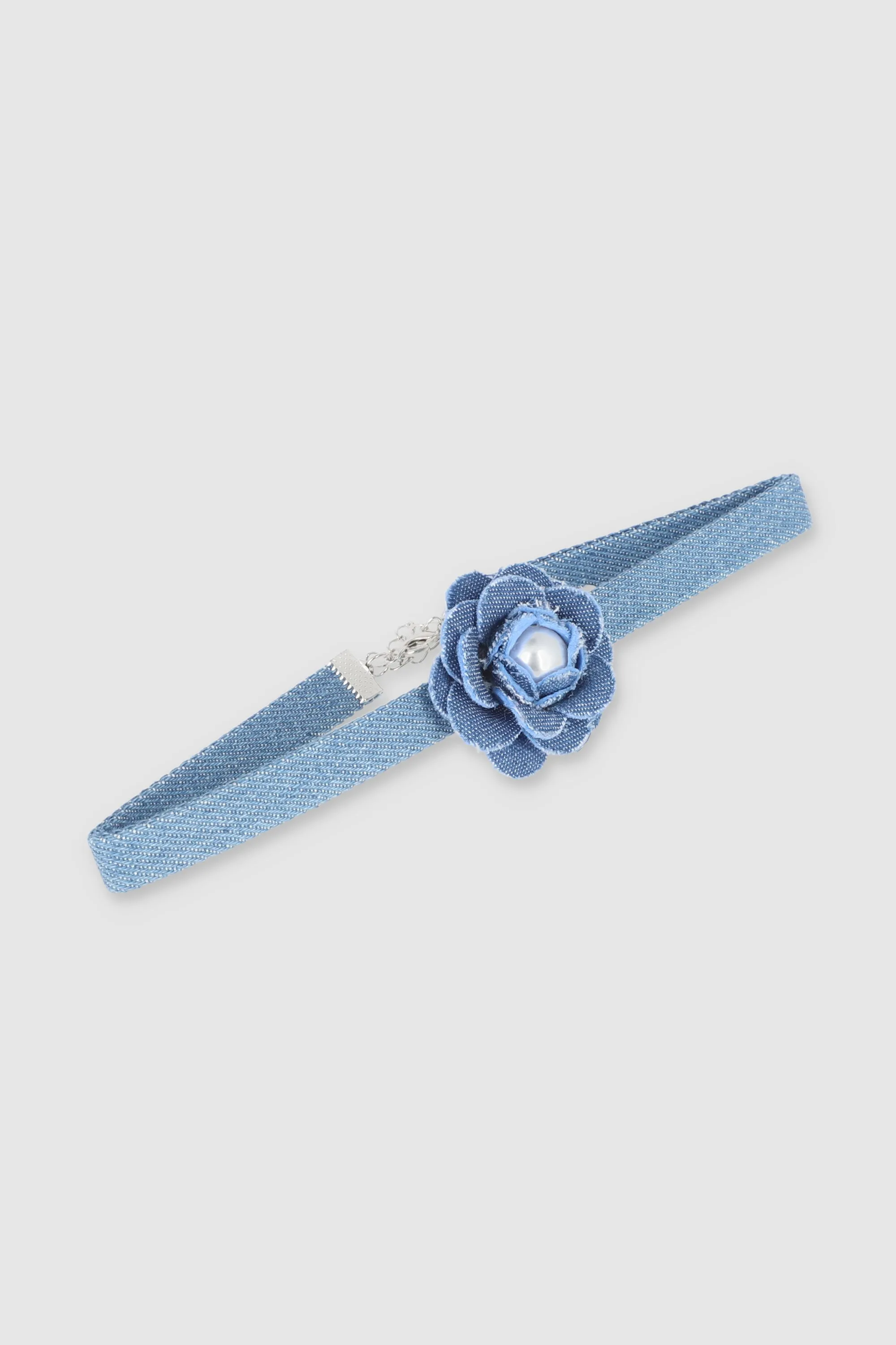 CHOKER DENIM FLOR PERLA sold by Shasa product image thumbnail 2
