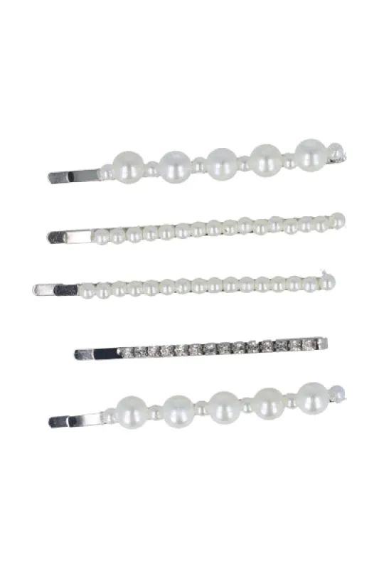 Set 6 pasadores perlas sold by Shasa