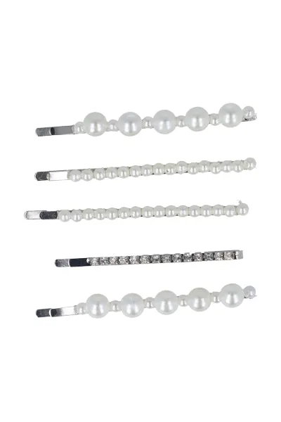 Set 6 pasadores perlas sold by Shasa